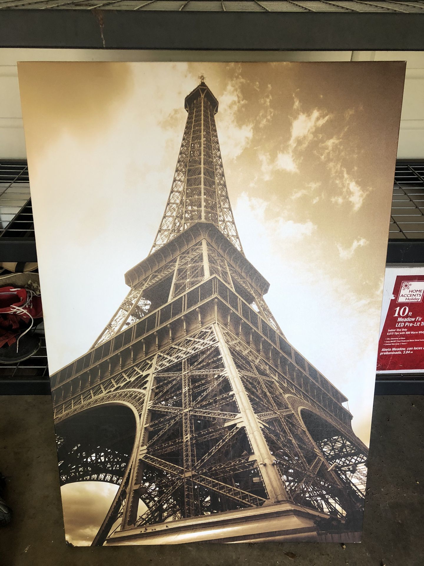 Big Eiffel Tower frame 36” X 54”. $50