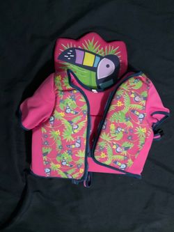 Kids Toucan Print Swim Float Vest