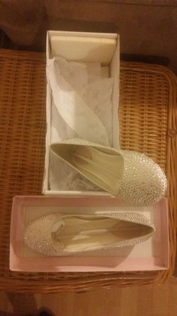 Rhine Stone Ballet Flats Hard Bottoms