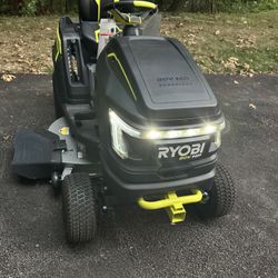RYOBI 80V HP Brushless 42 in. Battery Electric Cordless Riding Lawn Tractor