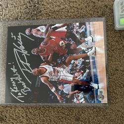 Robert Horry Signed Picture With Jordan