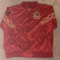 COOGI Red Gold Jacket – XXXL Streetwear Track Style