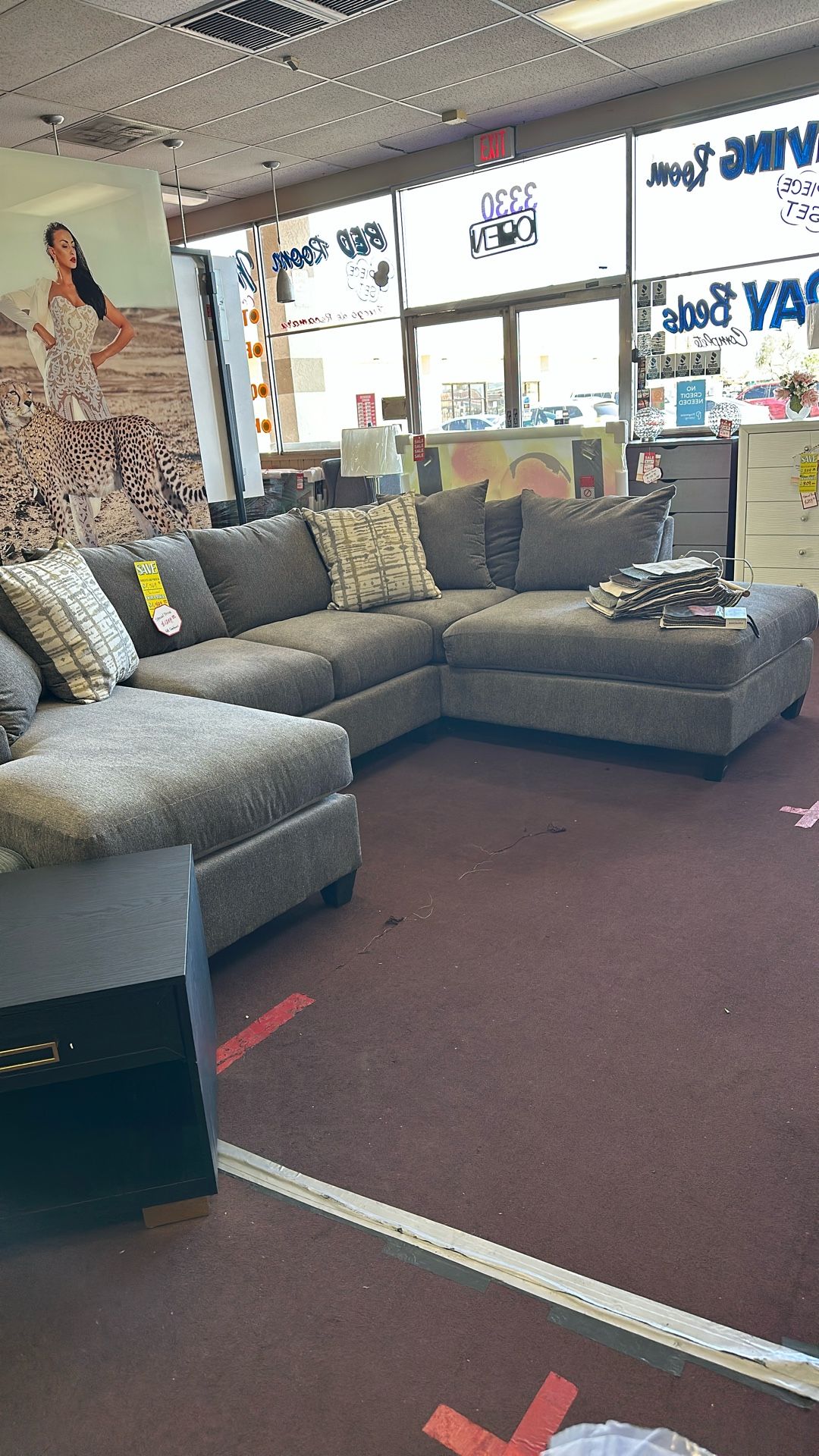 3pc Gray Sectional