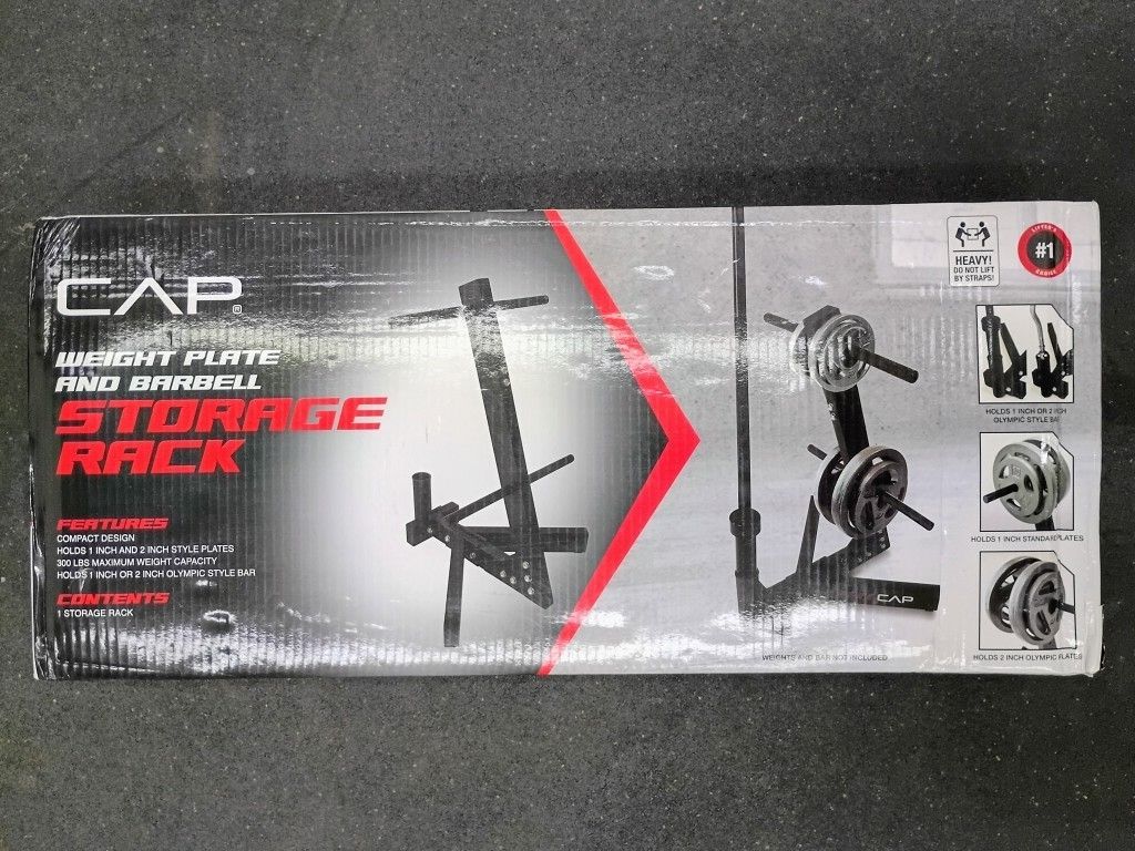 CAP Weight Plate & Barbell Storage Rack