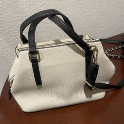 White And Black Liz Claiborne Purse