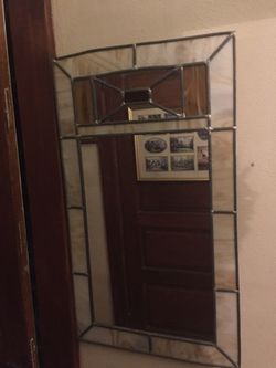 Stain glass mirror