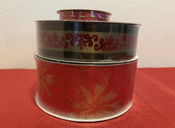 Brand New Christmas Tree Present Ribbon Set Of 3 - Simi Valley