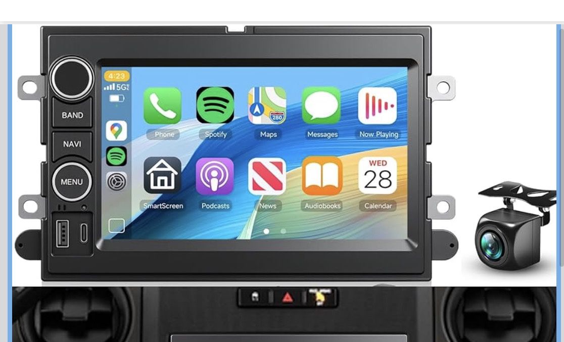 7” Double Din Car Stereo w/ Wireless CarPlay & Android Auto – Open Box  Listing Description: 	•	Tested and fully functional ✅ 	•	Supports Wireless App