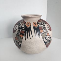 Mexican Pot/Vase - Hand Painted 