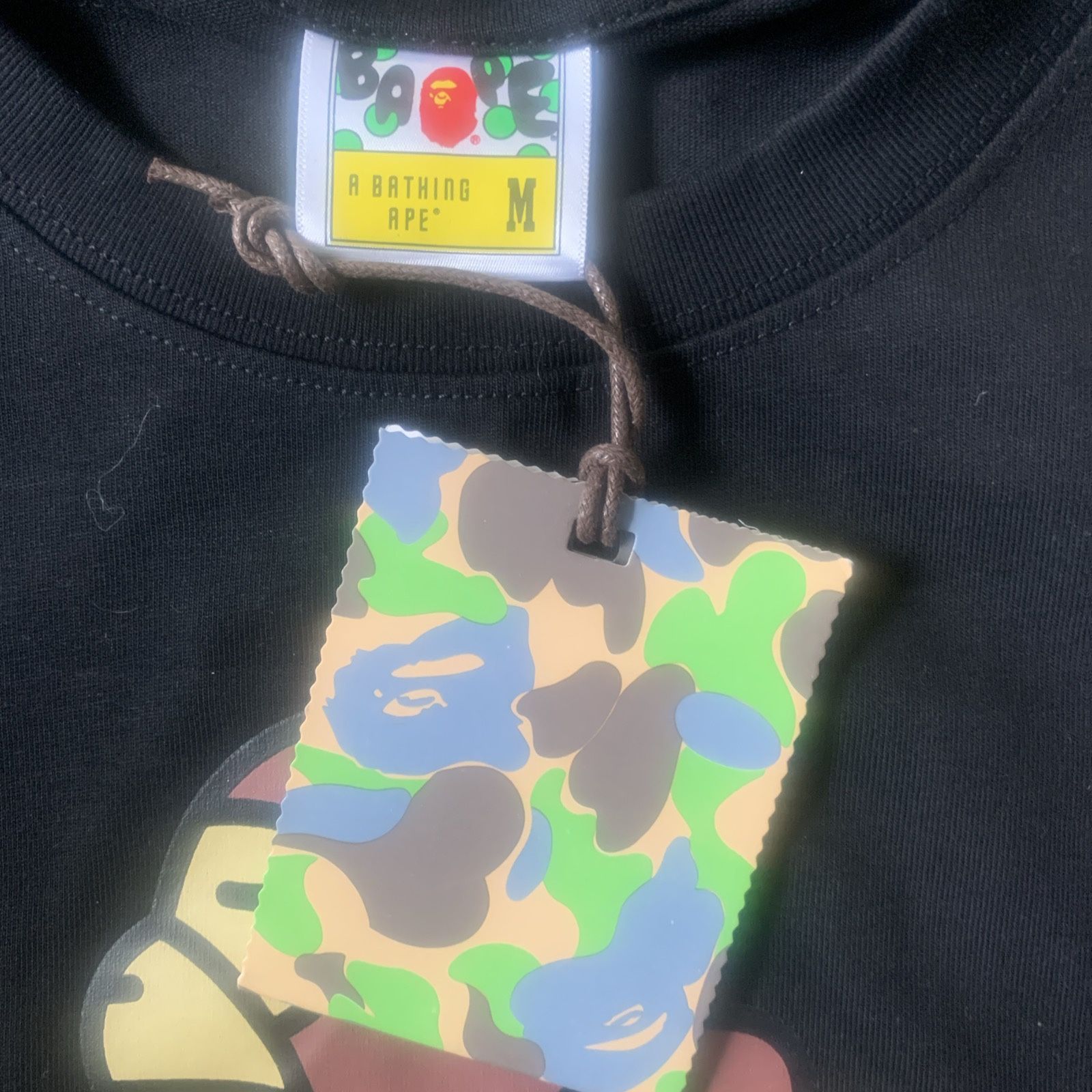 Camo Bape Baby Milo T-Shirt Size M