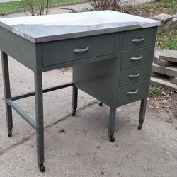 Vintage metal desk