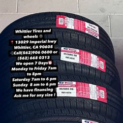 SET OF NEW TIRES, 195/65R15 GT RADIAL, INCLUDING MOUNTING AND BALANCING. ASK ME FOR ANY SIZE OR BRAND