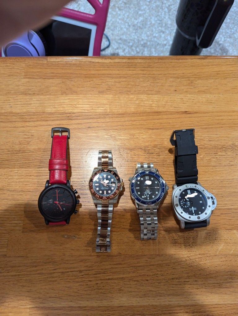 Mens Used Watches Lot Armani And More Need Repairs