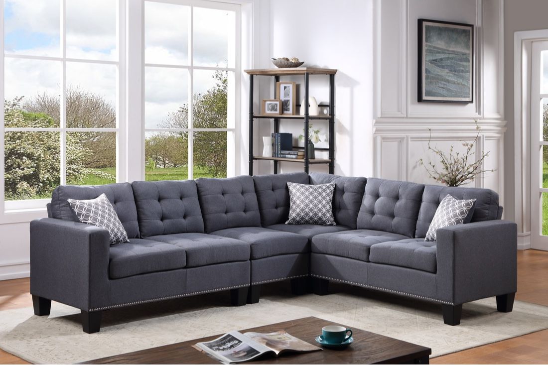Grey Sectional Sofa 💥🔶