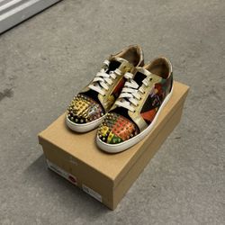 CHRISTIAN LOUBOUTIN SEAVASTE SPIKES ‘MULTI PATENT LEATHER’