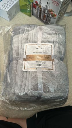 6 Piece Bath Towel Set 2 Bath, 2 Hand towels, 2 Washcloths 