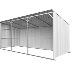 Brand New 25x12 carport lean to covered area storage shelter shed livestock firewood hay