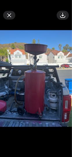 20 gallon mobile oil drain tank