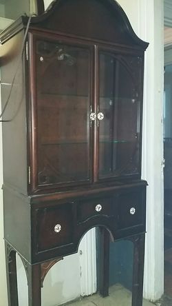 Affordable armoire cherry stainef
