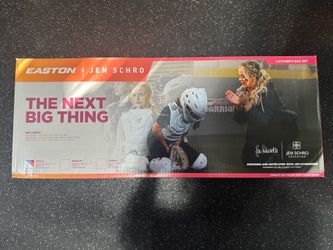 Easton Jen Schro Girls' “The Next Big Thing” Catcher's Gear Box Set - Size S - White/Sherbert