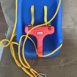 Little Tikes Baby Swing Portable Hanging Toddler Blue Swing