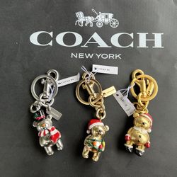 Coach Bear Charm Christmas 