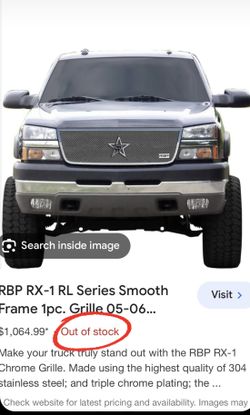RBP Mesh RX GRILLE 2006 Silverado HD
