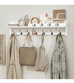 Brand new wall mount coat rack with hooks