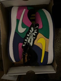 Nike Air Force 1 Multi-Color Patchwork Sneakers