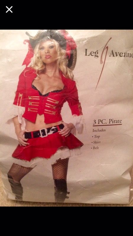 Sexy pirate costume sz Med