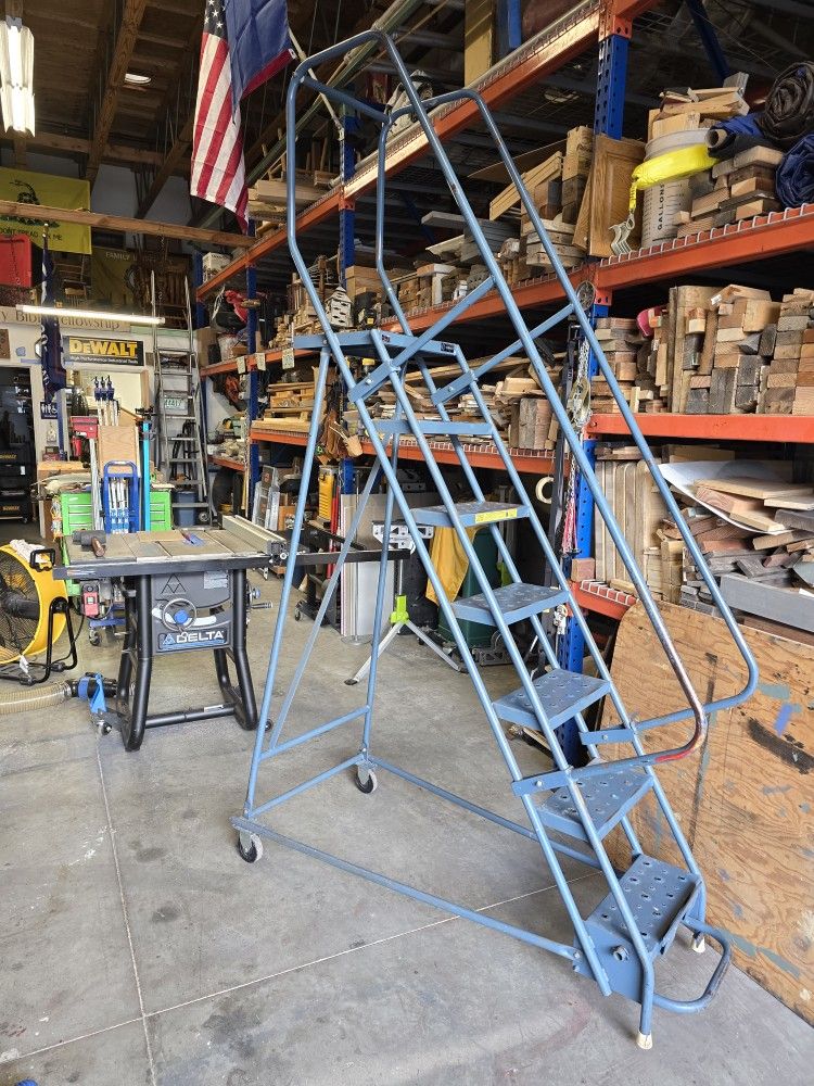 7 Step Rolling Stairs. (Gillis Associated Industries)