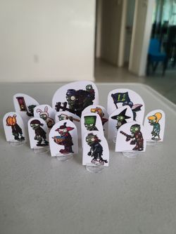 PVZ Plants Vs Zombies Custom Board Game Pawns Tokens Diorama Toys Pieces Lot x14