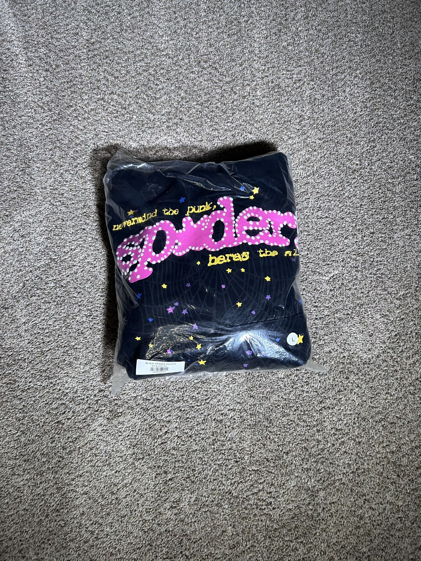 Black & Pink Sp5der Hoodie 