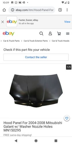 Mitsubishi Galant 2004-2008 primered hood