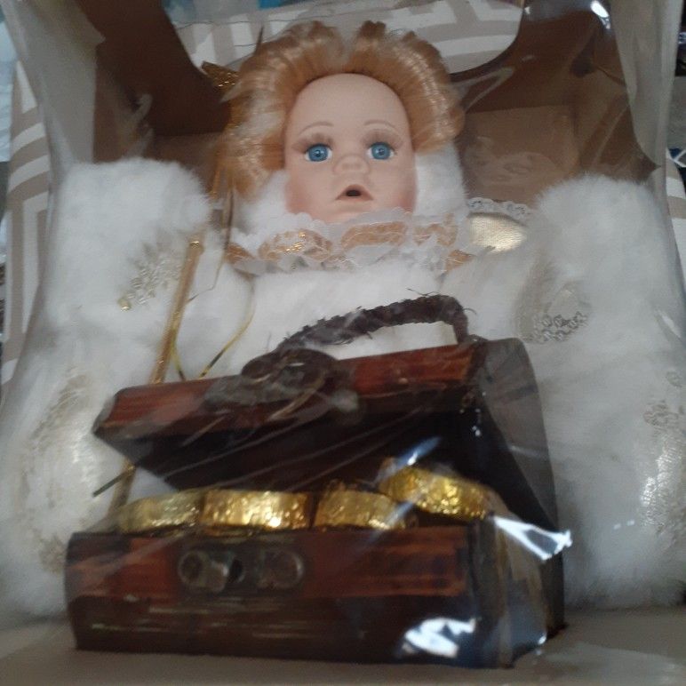 PORCELAIN FACE ANGEL DOLL