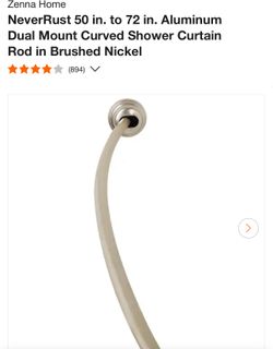 Shower Curtain Rods/Zenna Home Shower Curtain Rods #142