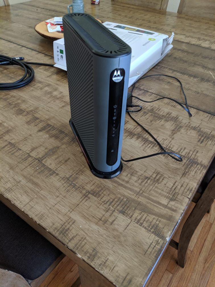 Motorola Modem and Router