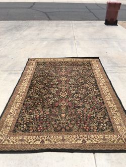 One of them is 7ft by 5ft and on is 9ft CLEAN RUGS