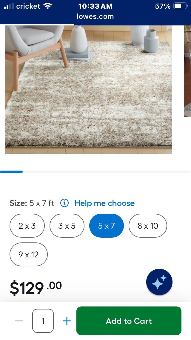 Origin 21 Taupe Shade 5 x 7 (ft) Loomed Taupe Rectangular Indoor Abstract