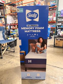 Sealy Queen 12" Memory Foam Mattress Brand New In Box