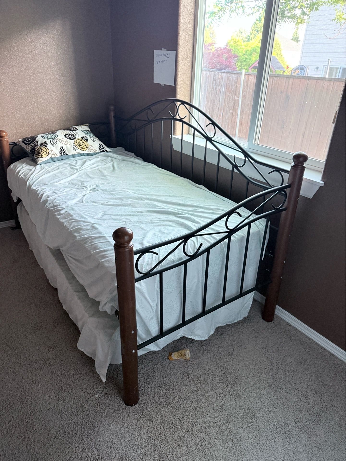Day bed with mattresses.