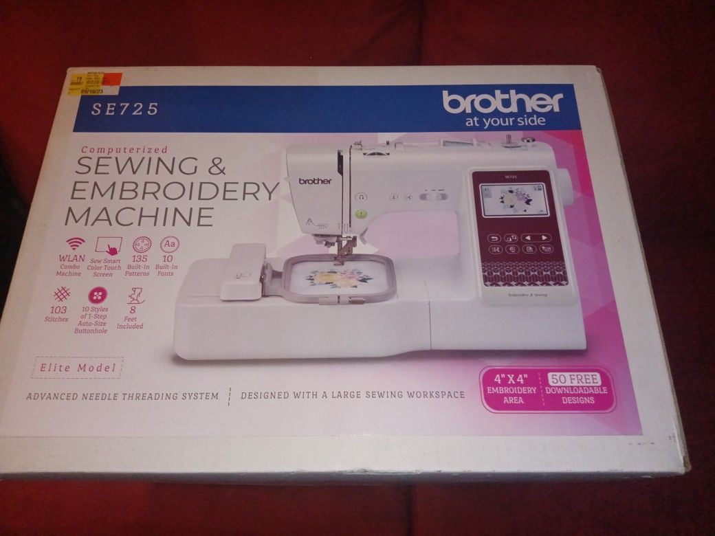 Computerized Brother Se 725 Sewing And Embroidery Machine 