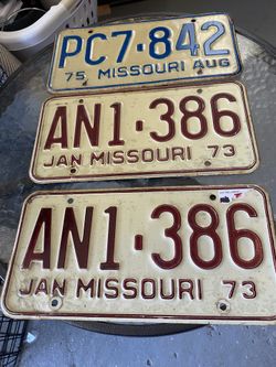 Vintage License Plates 