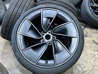 FREE INSTALL 4x OEM 2026 Tesla Model 3 Performance 20" Warp Wheels and PIRELLI A/S 99% TPMS