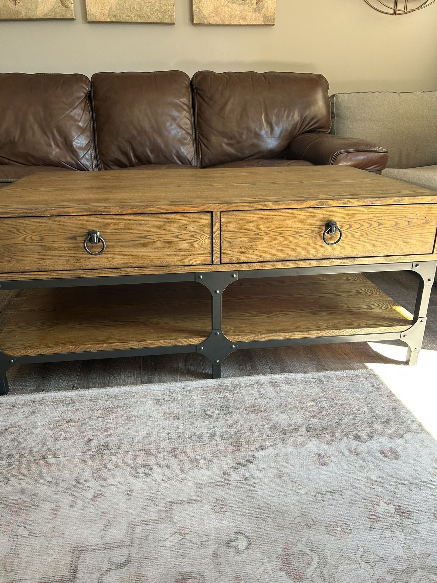 Crosley Furniture “Trenton” Rustic/Industrial Wood Coffee Table