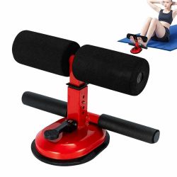 Sit Up Bar Floor, Portable Sit Up Exercise Equipment with Strong Suction Cup and Adjustable Foot Holder, Abs Master Assistant Device for Home Workout