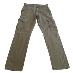 Wrangler Cargo Pants Men 29x30 Green Baggy Outdoors Streetwear Regular Taper