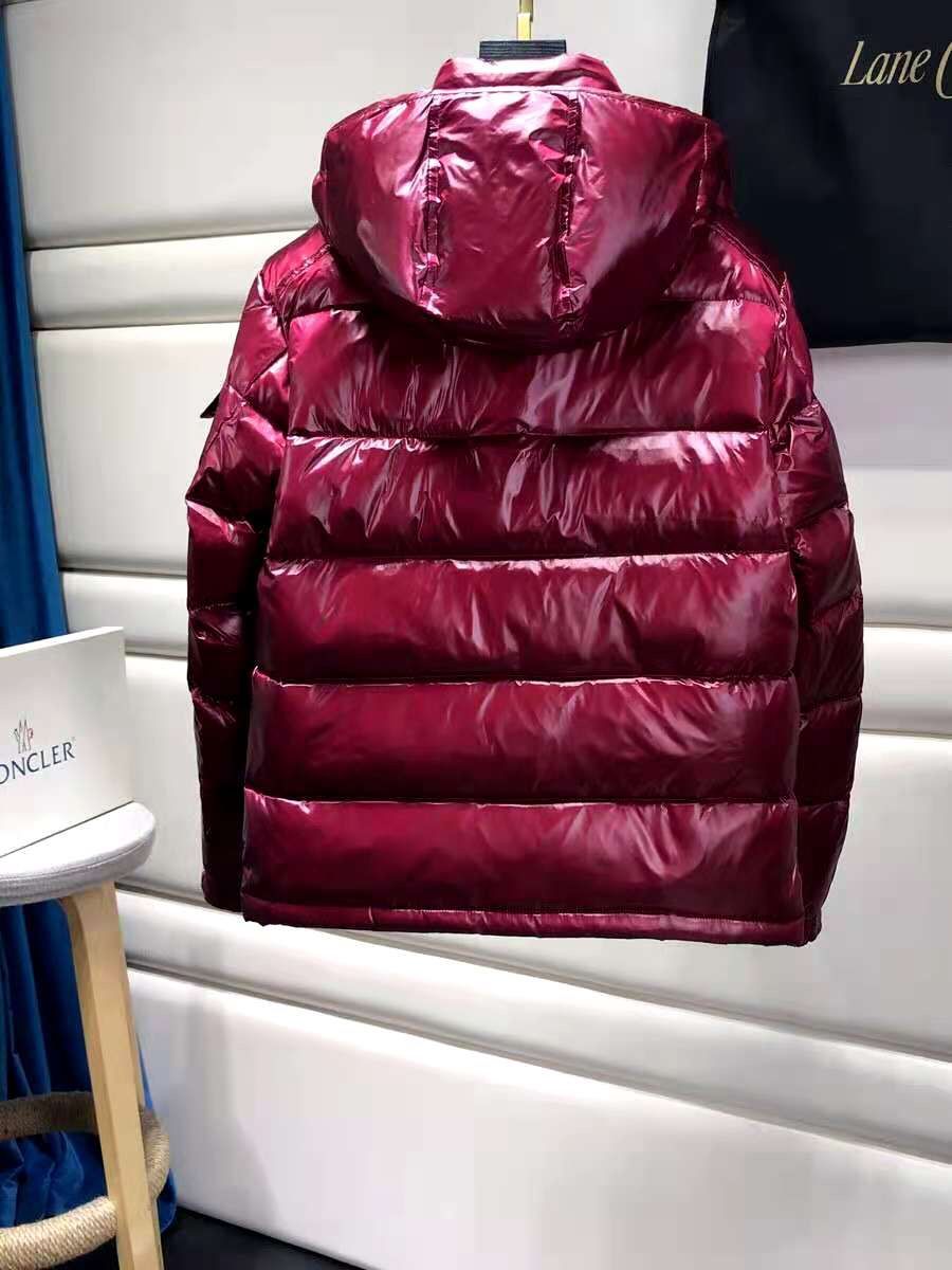 Moncler jacket burgundy red