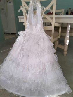 GIRLS FIRST COMMUNNION/PARTY DRESS ( 10 )