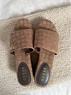 Brown Guess Sandal Heels